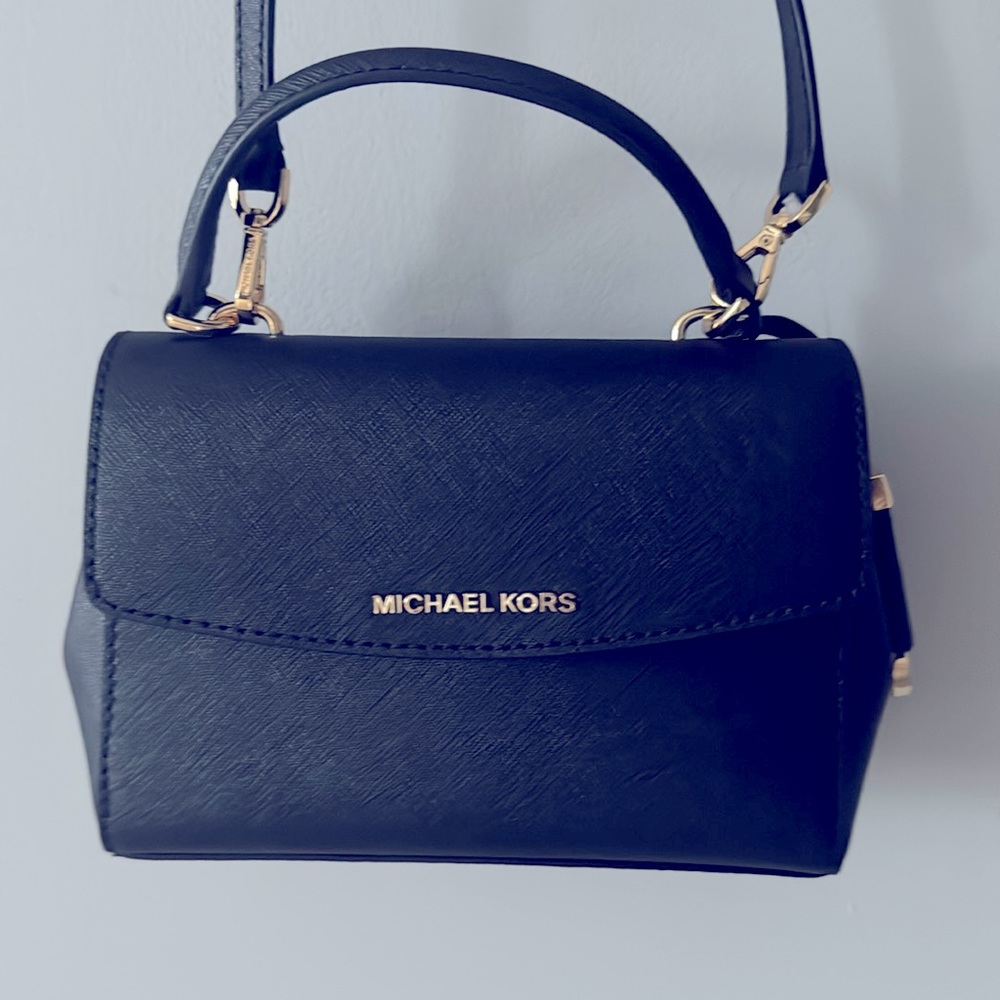 BRAND NEW MICHAEL Michael Kors Ava Extra-Small Saffiano Leather Crossbody